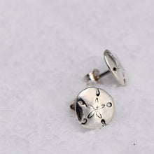 Load image into Gallery viewer, Sand Dollar Stud Earrings
